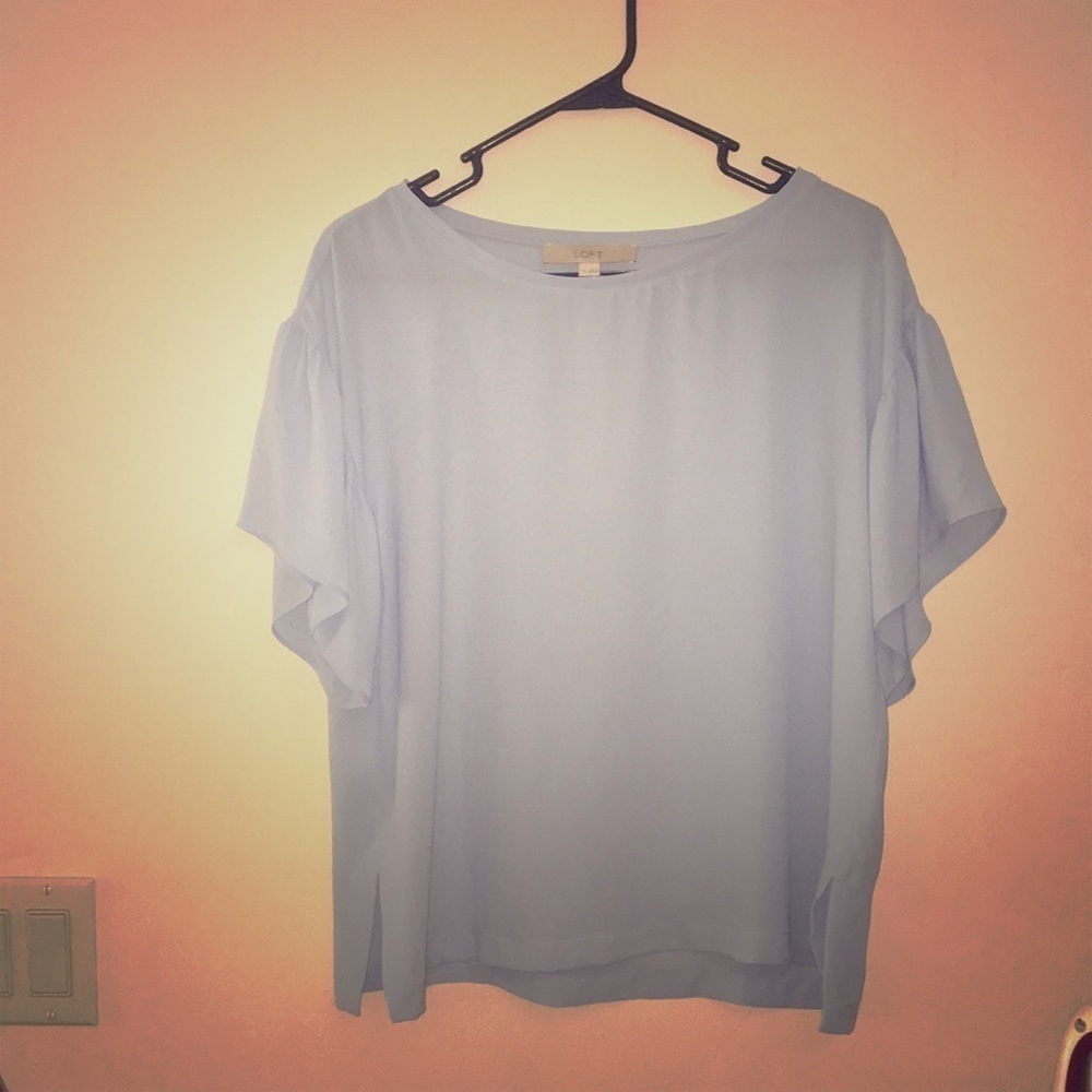 Women’s small Loft powder Blue‎ Blouse
